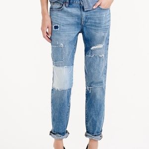 Jcrew Rogers  distressed broken in boyfriend jean Size 31
